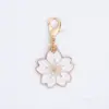 Colgante de esmalte de dibujos animados blanco, colgante de aleación en tono blanco, accesorios para manualidades, adorno colgante decorativo, accesorio para llavero, venta al por mayor