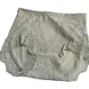 Calcinhas de Renda de Cintura Alta com Controle Leve da Barriga para Mulheres, Renda Francesa Semitransparente, Levanta Bumbum, Afina a Cintura, Calcinhas de Algodão Puro para Mulheres com Entreperna Estendida