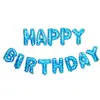 Balão de Feliz Aniversário Letras em Inglês Felizaniversário Conjunto para Festa de Aniversário Layout de Cena Cordão de Luzes LED