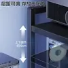 Soporte de Gabinete de Escritorio, Base Móvil para Sala de Juegos, Estante de Almacenamiento y Organización de Múltiples Niveles, Carrito Pequeño de Pie