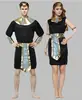 Cosplay de Halloween Disfraz de Mascarada para Niños y Adultos Vestido de Cleopatra Reina Faraón Egipcio
