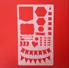 Venda quente modelo de pintura modelo oco pintura DIY grafite material de renda ferramenta conjunto de desenho para estudantes régua
