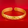 Pulsera de ducha de meteoros dorada de nueva llegada moda para mujer estilo antiguo pulsera del Sutra del Corazón personalidad moda