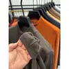 Sudadera Térmica de Manga Larga Derong para Hombre Otoño e Invierno Pulóver Cálido Top Color Sólido Doble Cara Cepillado Cuello Semi Alto Camiseta Gruesa
