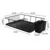 Estante escurridor de encimera para fregadero de cocina de dropshipping para platos, canasta escurridora, estante de almacenamiento para platos, soporte para cuencos y palillos, estante de almacenamiento