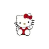 Broche de metal de dibujos animados de Hello Kitty, lindo gato, insignia de aleación esmaltada, pin de accesorio creativo