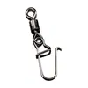 Accesorios para Equipo de Pesca Anilla Giratoria Americana de Acero Inoxidable + Pasador Reforzado Gran Tracción Varias Especificaciones Conector Suministros de Pesca