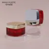 Fuente Acrílico Cuadrado de Gama Alta 15g 20g 30g Botella para Crema Botella para Crema de Cuidado de la Piel con Cuchara Botella para Crema de Ojos Material de Empaque