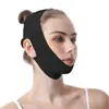 Fábrica Original Bandagem V-Face Estendida Respirável Preto Escuro para Levantar e Firmar a Pele Facial Bandagem de Dormir em Estoque