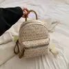 Mochila para mujer 2023 nueva moda simple alta calidad lujo ligero moderna pequeña mochila para ir al trabajo conveniente bolsa con letras estampadas