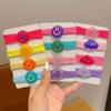 Lazos para el cabello lindos para niños, color caramelo dulce, lazos para el cabello para niñas, gomas para atar el cabello, tendones que no lastiman al bebé, anillo para el cabello de alta elasticidad