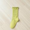 Calcetines holgados de media pantorrilla de algodón puro para mujer, calcetines blancos versátiles y modernos de media pantorrilla, calcetines largos de algodón para otoño e invierno para mujer
