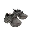 Zapatillas Casuales de Malla Roja Ancora Hong Kong de Moda para Mujer, Punta Redonda, Suela Gruesa, Nueva Moda Primavera y Otoño 2025