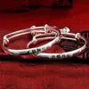 Plata Pura 9999 Pulsera de Plata para Niños Pulsera de Plata Esterlina en Pareja Pulsera Sólida de Plata para Niños Bebé Joyería de Plata Regalo de un Mes