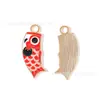 Peixe Koi Saltando sobre o Portão do Dragão Pingente da Fortuna Acessórios DIY Temporada de Formatura Pingente de Liga Corrente de Celular Chaveiro Charme