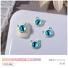Joyas de uñas con dopamina de celebridades en línea, nuevos y lindos accesorios de taladro de uñas de metal para Halloween con dibujos de ojos de diablillo