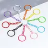 Anillo Plano Colorido Cadena de Cuatro Secciones 302 Cierre de Langosta Accesorios para Llaveros Colgante para Muñeca de Bolso Joyería Accesorios DIY Venta al por Mayor
