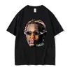 Tamanho Europeu Trapper Young Thug Thugger Vermelha Rara Retrô Camiseta