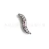 Brincos de Titânio F136 em Formato de Dardo com Zircônia, Piercings Labiais de Liga de Titânio G23 com Rosca Interna, Joias Minimalistas para Piercing