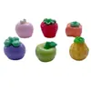 Tamaño pequeño simulación tridimensional fruta fresa mangostán piña caqui manzana colgante accesorios para el cabello DIY accesorios decorativos de resina