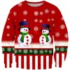 Camisa de cuello alto para Otoño e Invierno de Halloween Suéter Casual para Hombre Suéter con Impresión Digital 3D Calavera Ropa para Adultos y Niños Navidad