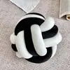 Cojín de bola anudada tejido a mano de dos colores transfronterizo para sofá de sala de estar, cojín para el hogar, cojín para respaldo de cabecera, cojín de soporte lumbar