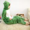 Pijama Enterizo de Animales de Dibujos Animados Anime Lindos para Niños, Otoño e Invierno, Rana Verde Claro, Franela, Ropa de Casa para Parejas de Hombres y Mujeres