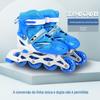 Patins infantis, patins para meninos e meninas, patins de rodas para adultos, patins de rodas ajustáveis, sapatos para patinação de velocidade.