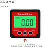 HUOTO 4*90 graus 2 teclas display digital caixa de inclinação mini display digital inclinômetro display digital medidor de ângulo medidor de inclinação