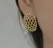 Novos Brincos de Lua Cheia Vazados Estilo Coreano Brincos com Padrão de Malha Design de Nicho Feminino Acessórios de Presente de Luxo Acessível
