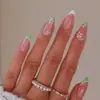 Uñas Cortas Portátiles, Parches de Uñas Postizas Francesas, Uñas Cuadradas Cortas Sencillas de Alta Venta Portátiles, Parches para Uñas Cortas, Parches para Manicura
