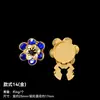Atacado do Fabricante Flor de Ameixa Redonda Vidro Girassol Strass Botões de Vidro DIY Feito à Mão Camisa Botões Decorativos para Roupa