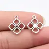 19X16Mm 1,1g Prata Antiga Liga DIY Pingente Acessório Pingente Vazado em Forma de Diamante Que Pode Ser Embelezado com Strass