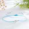 Pulsera Casual Colorida de Cuerda Roja Trenzada para Mujer Estilo Ins Pulsera de Perlas de Imitación Cuerda de Amistad Mejor Amiga Estilo Vacacional
