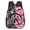 Mochila Escolar Nueva Modelo Tiburón Transfronteriza para Niños Estudiante Portátil Gran Capacidad Guardería Mochila Reductora de Carga Almacenamiento Venta al por Mayor