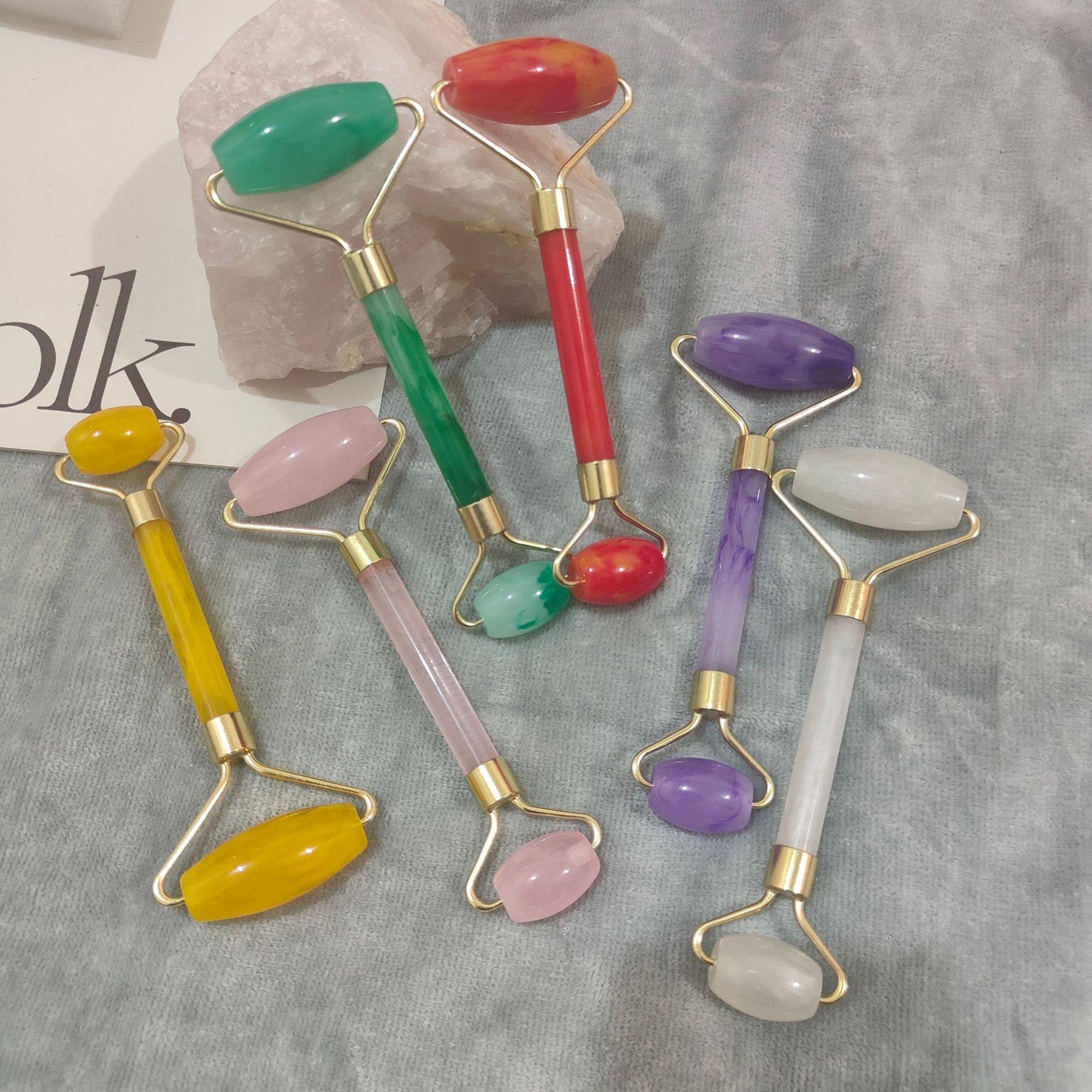 树脂蜜蜡玉石滚轮按摩器