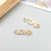 1 novo Pingente KC liga de ouro simulação série carta de amor pingente DIY pulseira colar acessórios