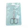 Tijeras Portátiles de Mano de Acero Inoxidable Estilo Ruso para Cutícula, Tijeras de Belleza, Tijeras para Cejas, Removedor de Cutícula, Tijeras de Filo Afilado, Herramienta de Manicura