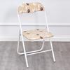 Silla Plegable Mediana y Alta Asiento 40cm Alto Silla Baja para Adultos Silla con Respaldo para el Hogar Silla de Estudio para Estudiantes Asiento de Silla Portátil