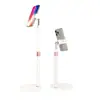 Suporte de Mesa em Aço Carbono para Transmissão ao Vivo de Tiro, Suporte para Celular/Tablet Rotativo Telescópico Ajustável, Suporte de Celular de Overhead