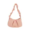 Bolso de mujer 2026 nuevo popular bolso de axila, bolso nube de alta gama, bolso pequeño cruzado de un solo hombro plisado texturizado de nicho