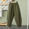 Invierno 2023 Nuevo Cálido Algodón Grueso Vintage Plumón Algodón Pantalones Ropa Exterior para Mujer Pantalones Casuales Sueltos con Cintura Suelta