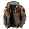 Abrigo de invierno grueso con forro polar cruzado Abrigo de invierno para hombre Abrigo de polar grueso con doble forro y acolchado de algodón Abrigo cálido con acolchado de algodón