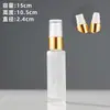 Frasco de Perfume de Vidro Preto Personalizado, Frasco Spray, Frasco Plástico com Bomba para Loção, Frasco Reutilizável, Frasco para Amostra Cosmética, Cabeça Spray