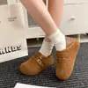 Sandálias Birkenstock de tiras duplas estilo retrô para mulheres, novos mocassins slip-on de sola reta estilo coreano 2026, sapatos casuais confortáveis