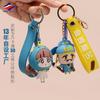 Long Zhiyu 13 Años Llavero de Muñeca Estéreo 3D de PVC Personalizado Colgante de Dibujos Animados de Goma Blanda Proveedor de Alta Calidad Personalizado