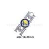 Pingente Diamante Redondo Nbl Basquete Pingente Golden State Warriors Colar Pingente Equipe de Basquete Fabricante Spot