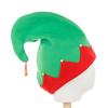 Novo chapéu de Natal crianças de Natal elf chapéu vermelho e verde chapéu flanela Bell cocar festa de feriado