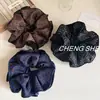 Goma para el pelo de cuatro capas Maillard Serie Otoño Oscuro con Bordes Dobladillos para Peinados de Moño, Accesorio de Goma para el Pelo Versátil y a la Moda