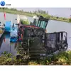 Barco Limpiador de Superficie de Agua, Canal de Río, Canal de Agua, Equipo de Cosecha de Maleza Acuática y Jacinto de Agua, Barco Limpiador Grande Totalmente Automático